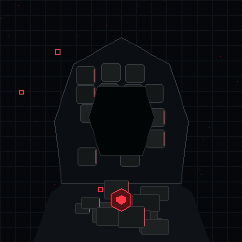 The Last Block hooded pixel character